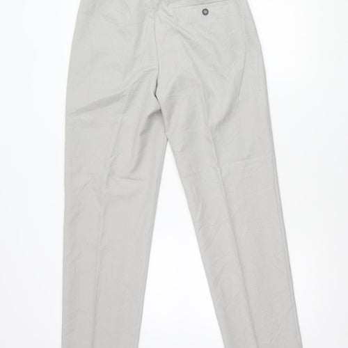 Marks and Spencer Men's Grey 30in Dress Pants Regular Fit