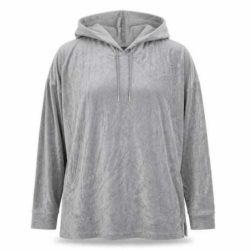 Marks and Spencer Womens Grey Velour Hoodie Size 16 UK