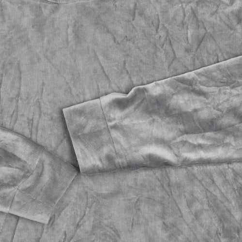 Marks and Spencer Womens Grey Velour Hoodie Size 16 UK