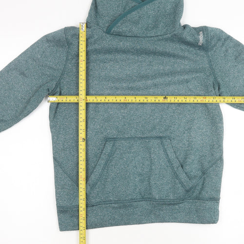Reebok Boys Green Pullover Fleece Sweatshirt S Cowl Neck Long Sleeve