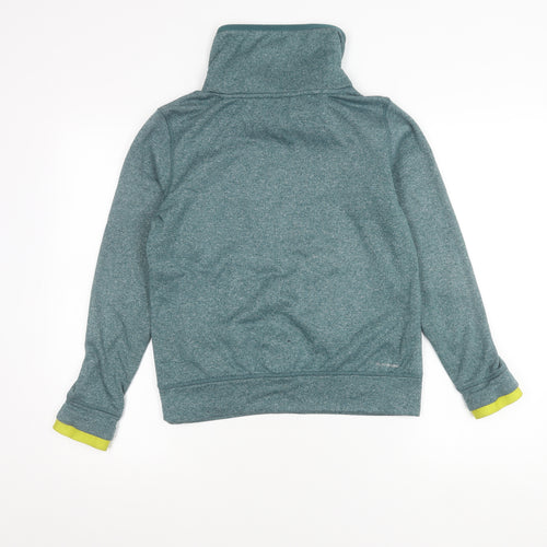 Reebok Boys Green Pullover Fleece Sweatshirt S Cowl Neck Long Sleeve