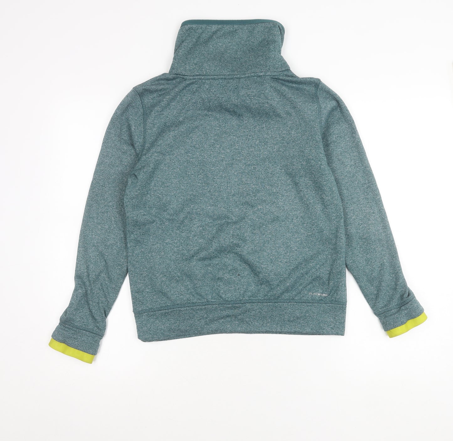 Reebok Boys Green Pullover Fleece Sweatshirt S Cowl Neck Long Sleeve