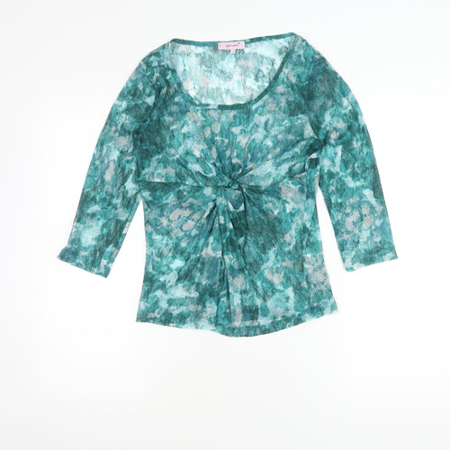 Marks and Spencer Women’s Green Floral Tunic Blouse Size 12
