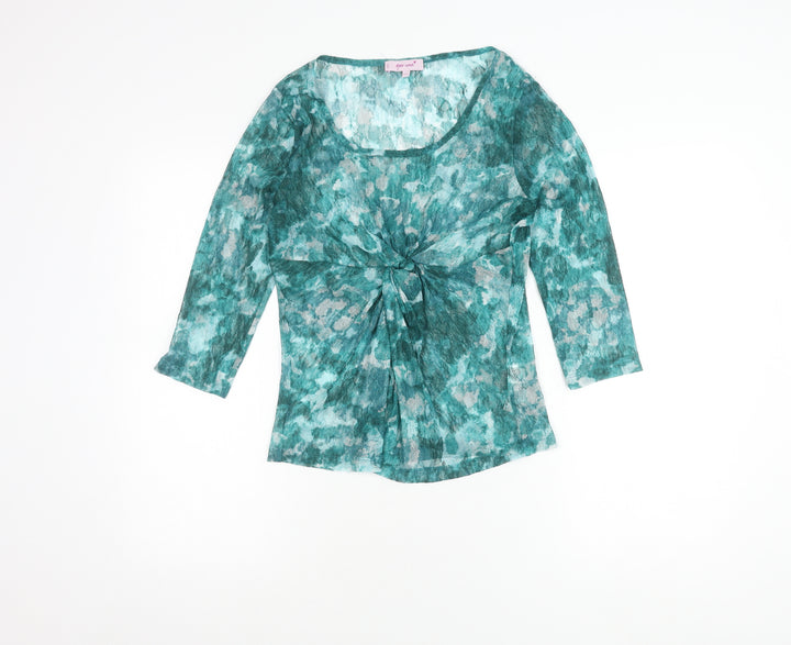 Marks and Spencer Women’s Green Floral Tunic Blouse Size 12
