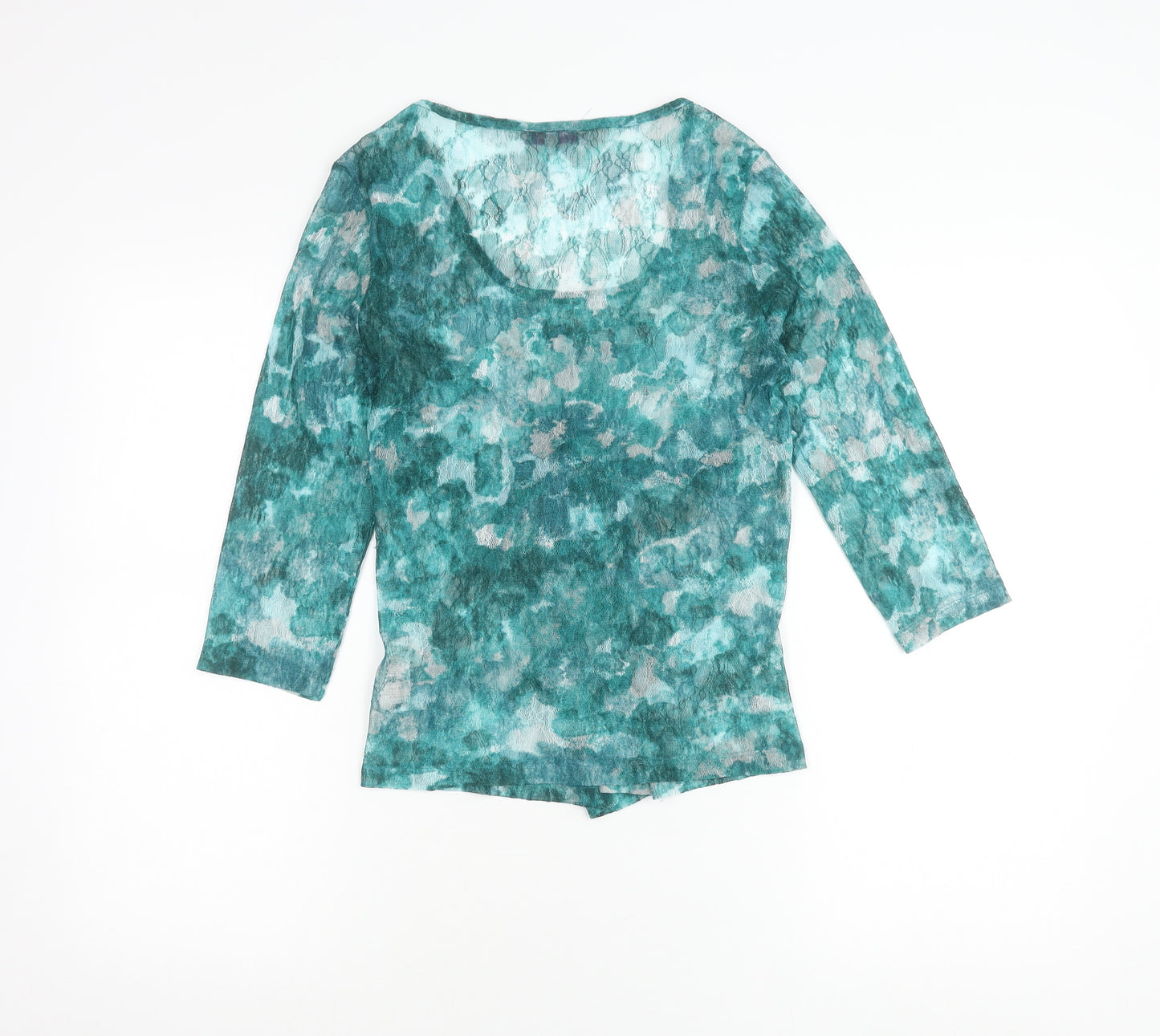 Marks and Spencer Women’s Green Floral Tunic Blouse Size 12