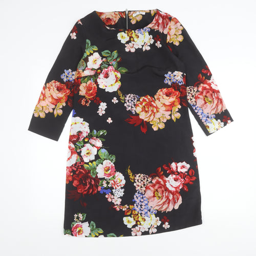 New Look Women’s Multicoloured Floral Print Shift Dress Size 8