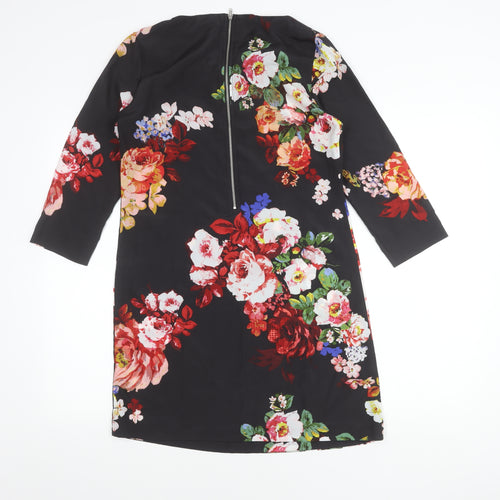 New Look Women’s Multicoloured Floral Print Shift Dress Size 8