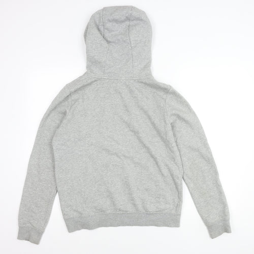 Nike Womens Grey Pullover Hoodie Small Regular Fit Logo Sportswear