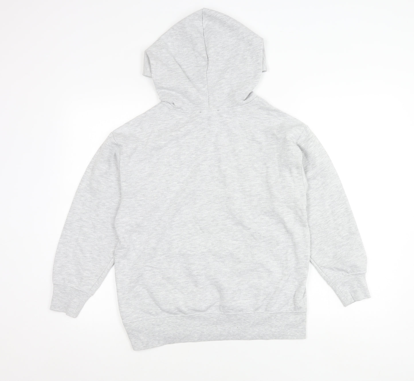 New Look Girls Grey USA Hoodie 12-13 Years Pullover Long Sleeve