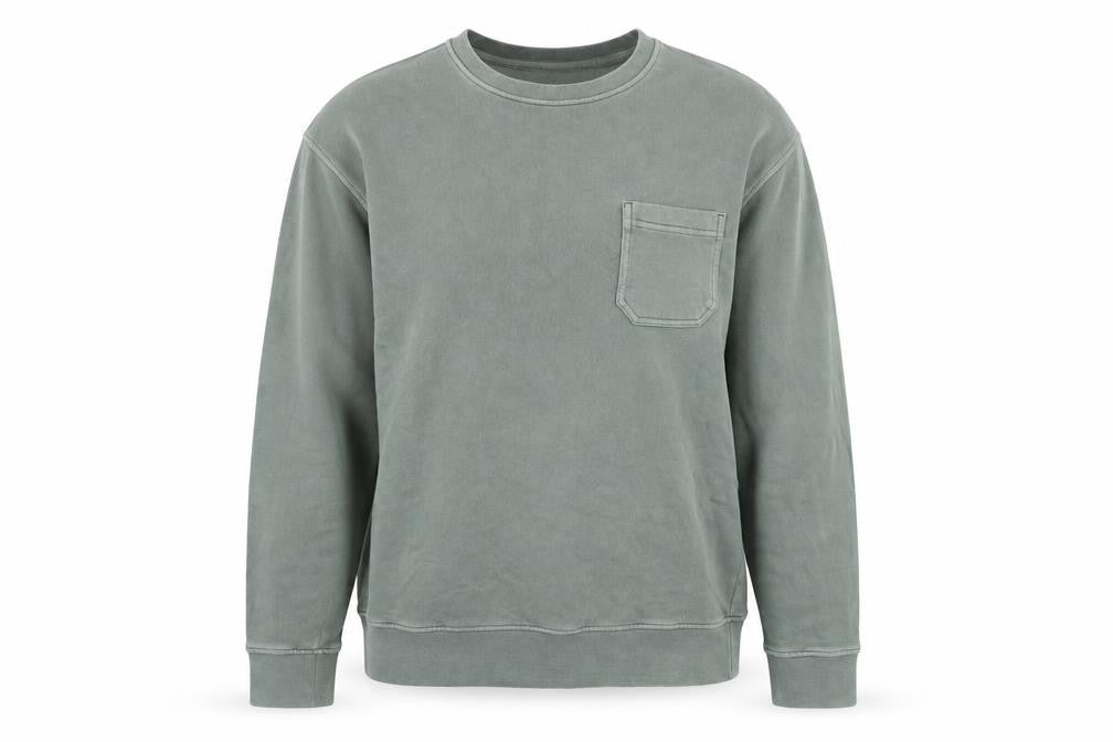 Marks and Spencer Unisex Green M Sweatshirt Relaxed Fit Cotton
