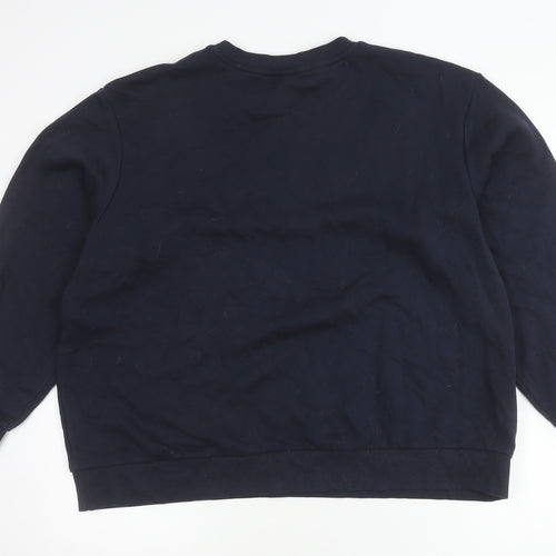 Marks and Spencer Womens Blue XL Pullover Sweatshirt Cotton Blend
