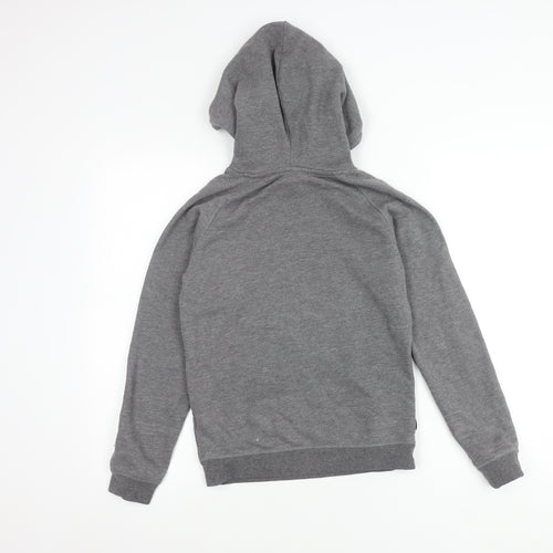 Mazine Boys Grey Pullover Hoodie 15-16 Yrs Regular Fit Cotton Blend