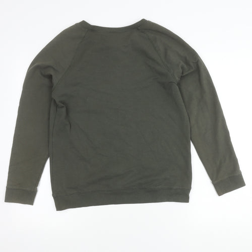 Decathlon Women's Green Pullover Sweatshirt Size M Crew Neck Casual