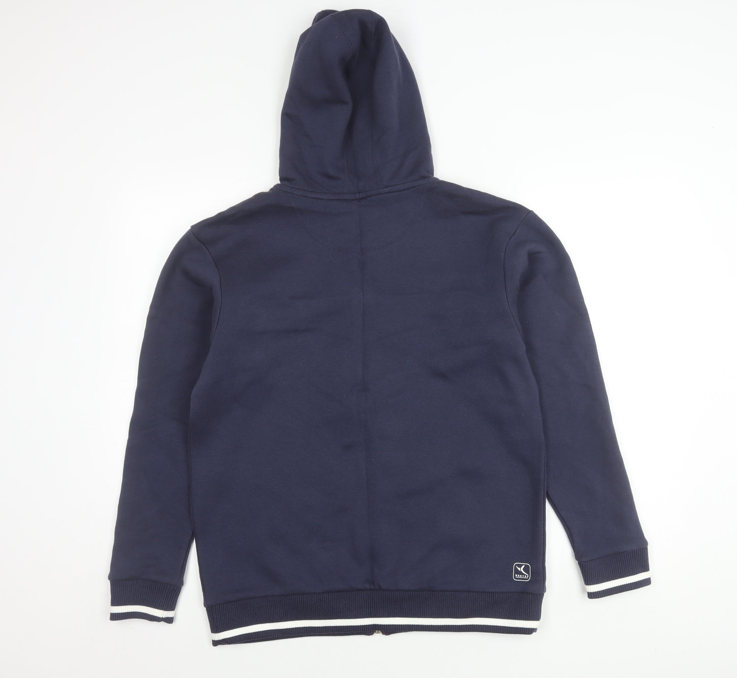 Decathlon Men’s Blue Hooded Full Zip Jacket Size M Cotton Blend