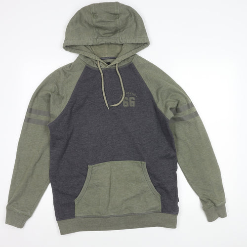 Vans Men’s Green Grey Pullover Hoodie Small Authentic 66 Logo