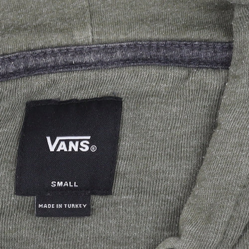 Vans Men’s Green Grey Pullover Hoodie Small Authentic 66 Logo
