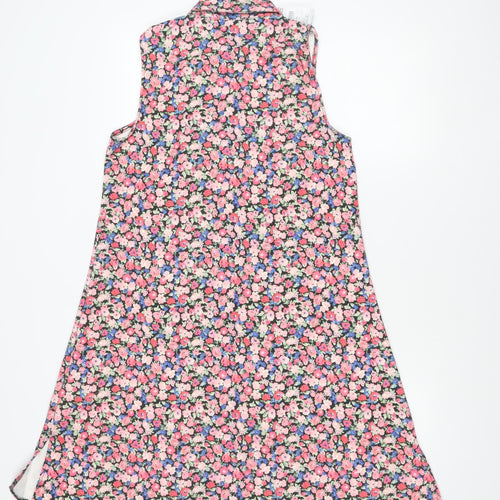 Lipsy Women’s Multicoloured Floral Shift Dress UK 12 Sleeveless