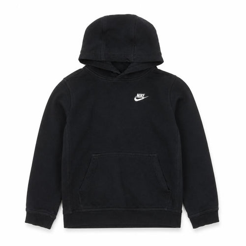 Nike Boys Black Pullover Hoodie Size 13 Years Sports Logo Sweatshirt