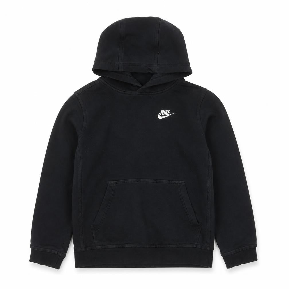 Nike Boys Black Pullover Hoodie Size 13 Years Sports Logo Sweatshirt