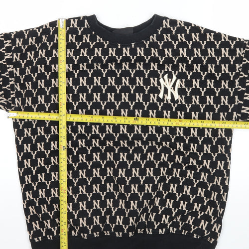 MLB Men’s Black Logo Sweatshirt S Crew Neck Pullover