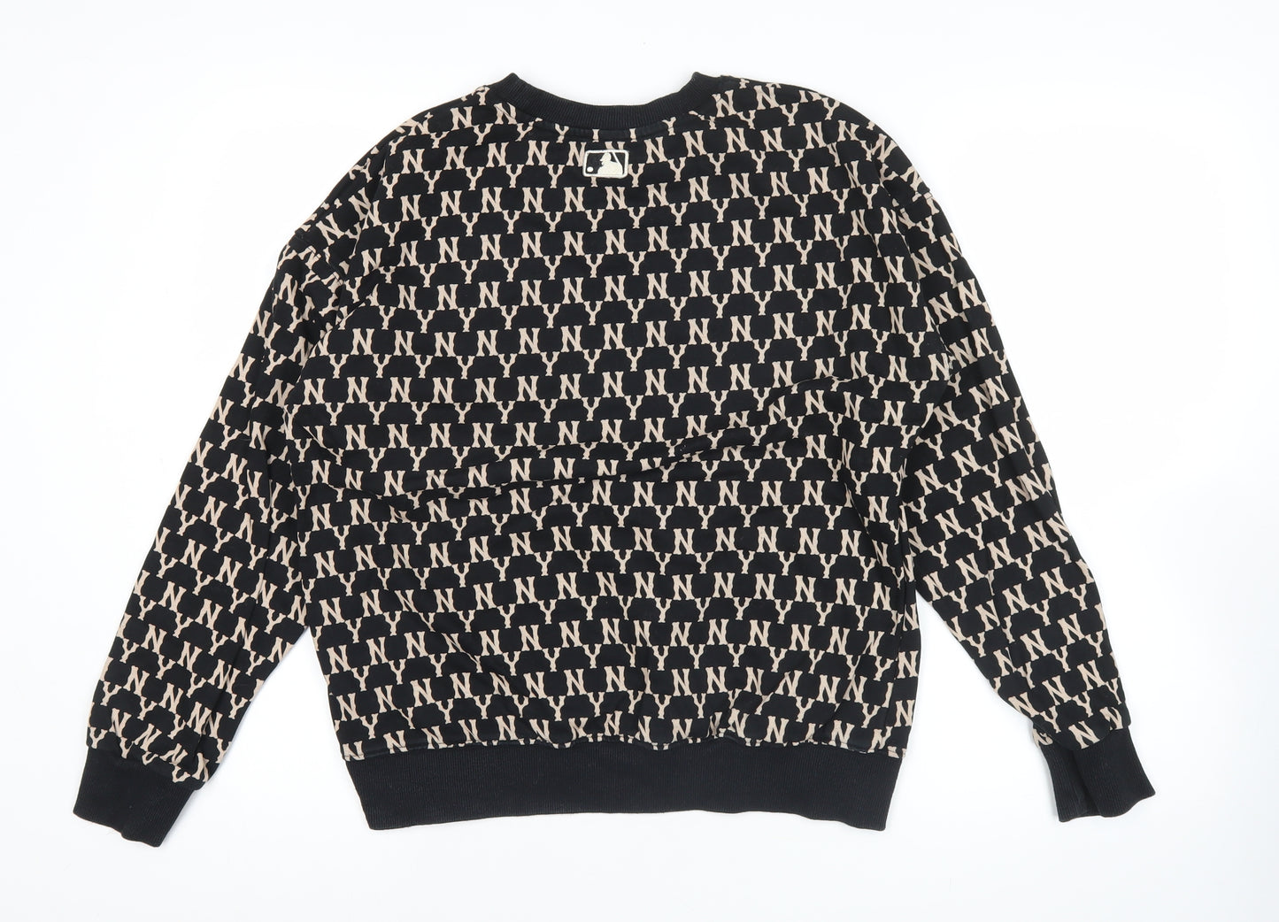 MLB Men’s Black Logo Sweatshirt S Crew Neck Pullover