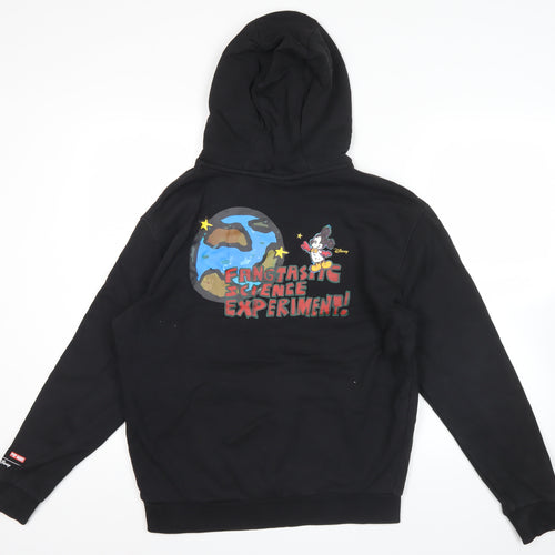 Adidas Disney Mens Black Hoodie M Mickey Mouse Graphic Pullover
