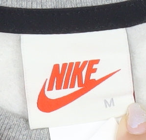 Nike Stussy Mens Grey Crew Neck Sweatshirt M Regular Fit