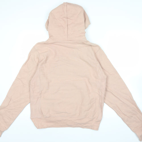 Champion Men’s Beige Pullover Hoodie Small Logo Regular Fit