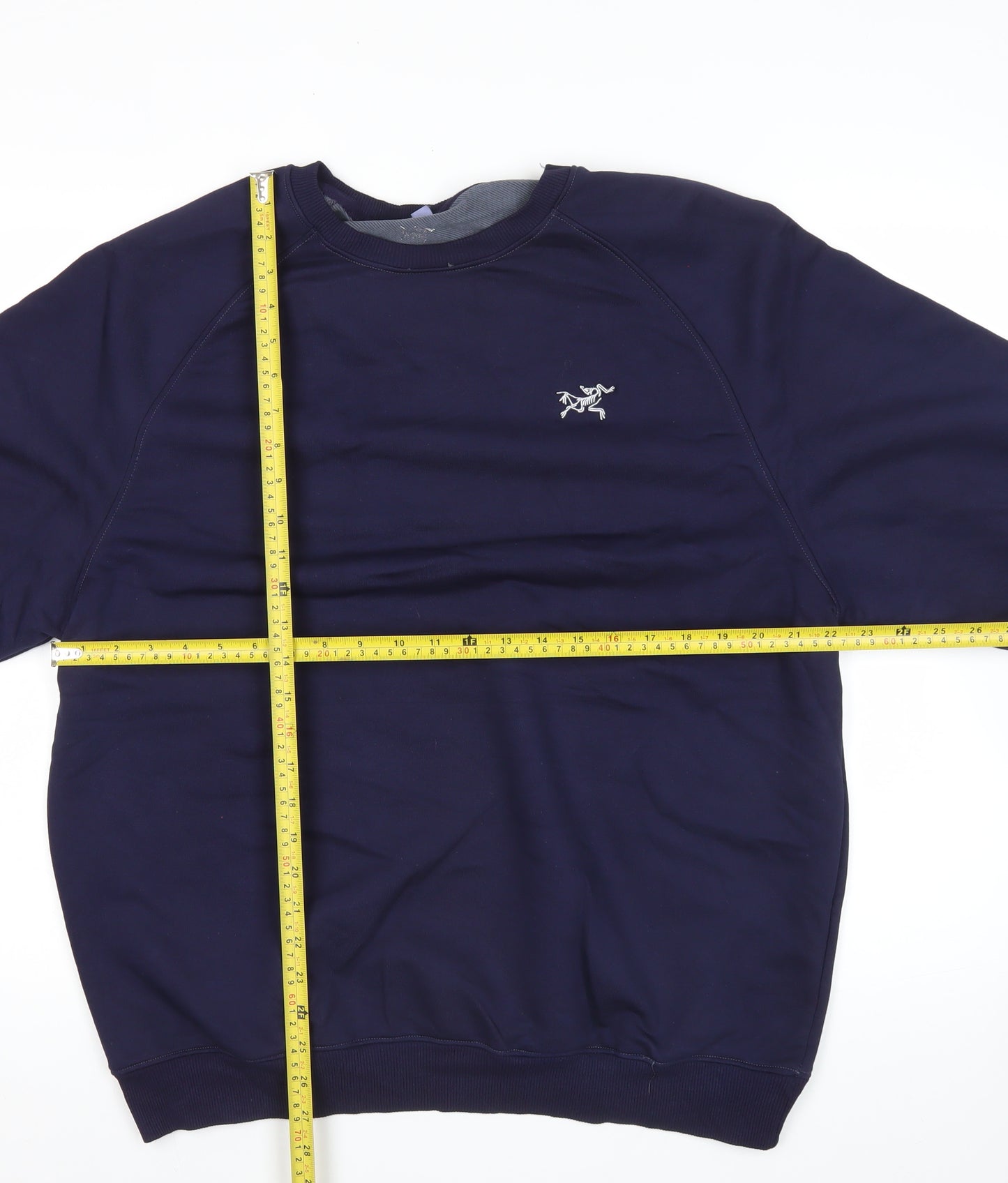 Arc'teryx Mens Blue L Sweatshirt Pullover Crew Neck Logo Outdoor