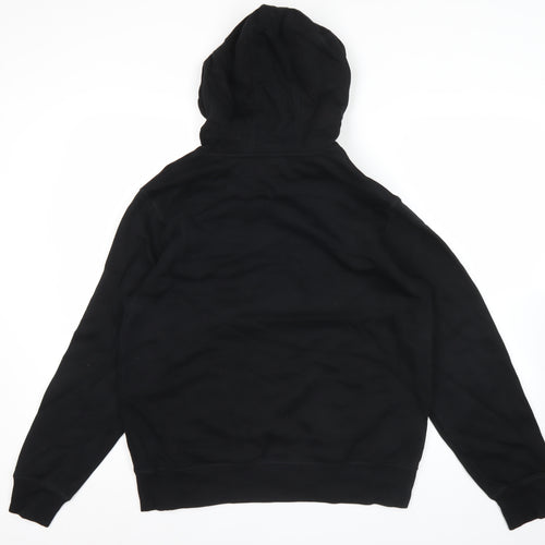 New Balance Mens Black Pullover Hoodie Sweatshirt Logo L Sportswear