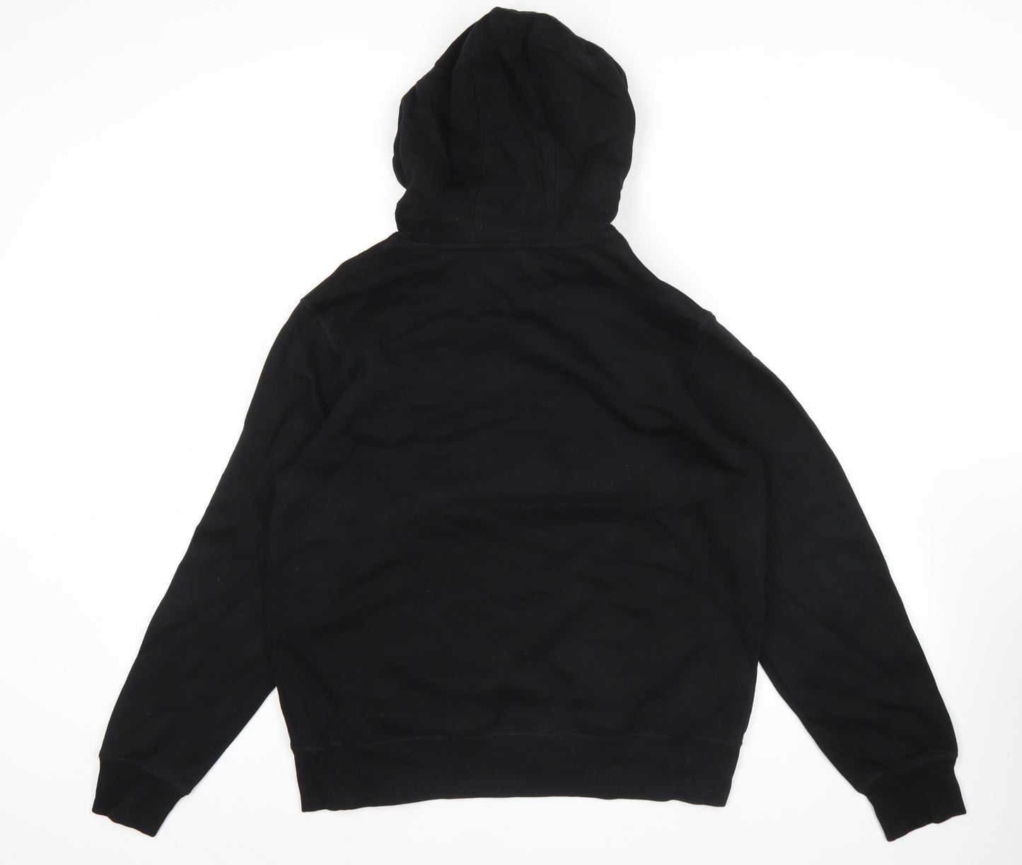 New Balance Mens Black Pullover Hoodie Sweatshirt Logo L Sportswear