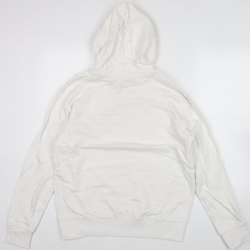 MLB Men’s White Pullover Hoodie M Mickey Mouse Graphic Cotton