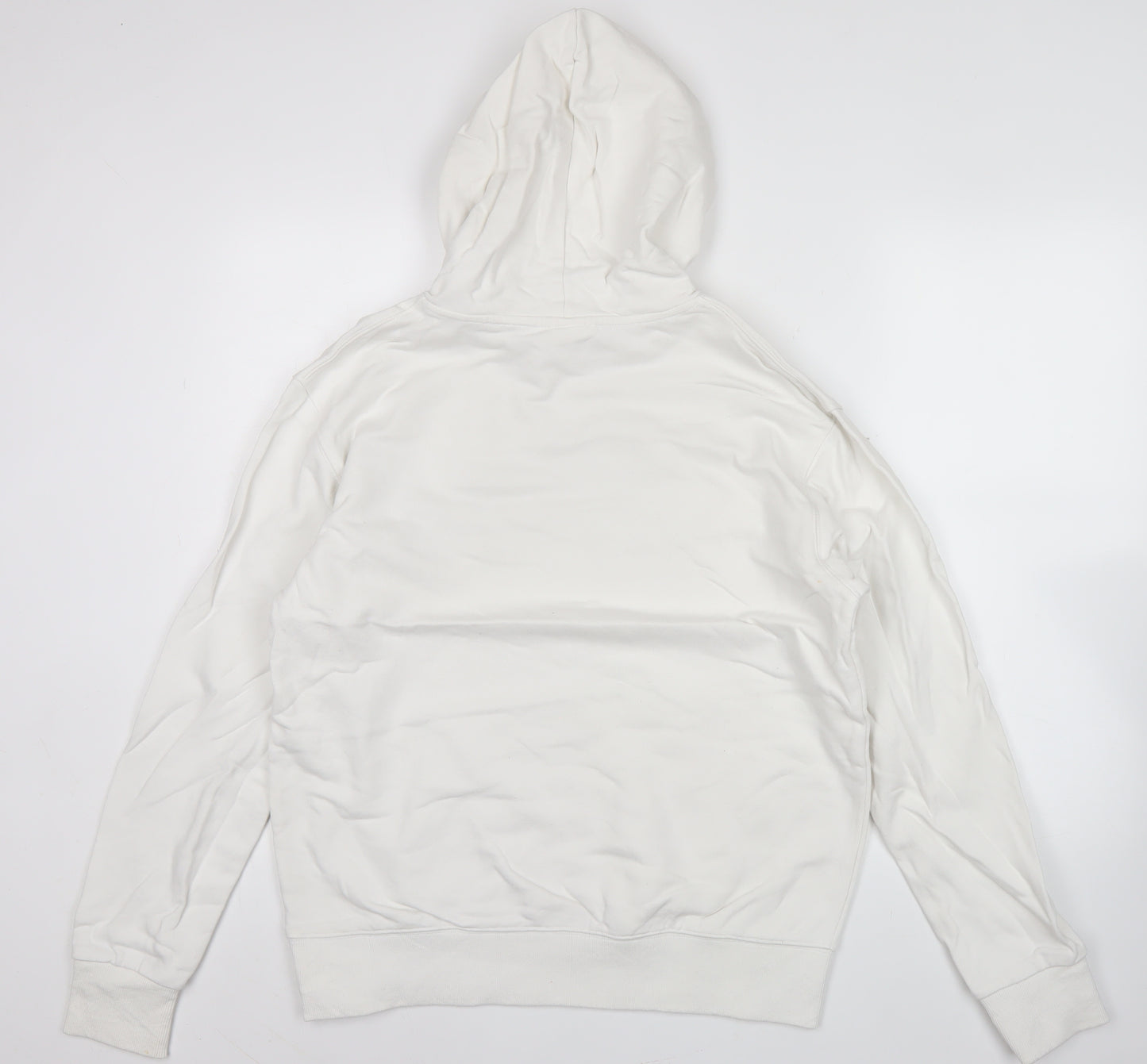 MLB Men’s White Pullover Hoodie M Mickey Mouse Graphic Cotton