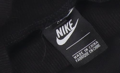 Nike Mens Black M High Neck Graphic Logo Sweatshirt