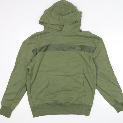 GAP Mens Green Pullover Hoodie XS Regular Fit Long Sleeve