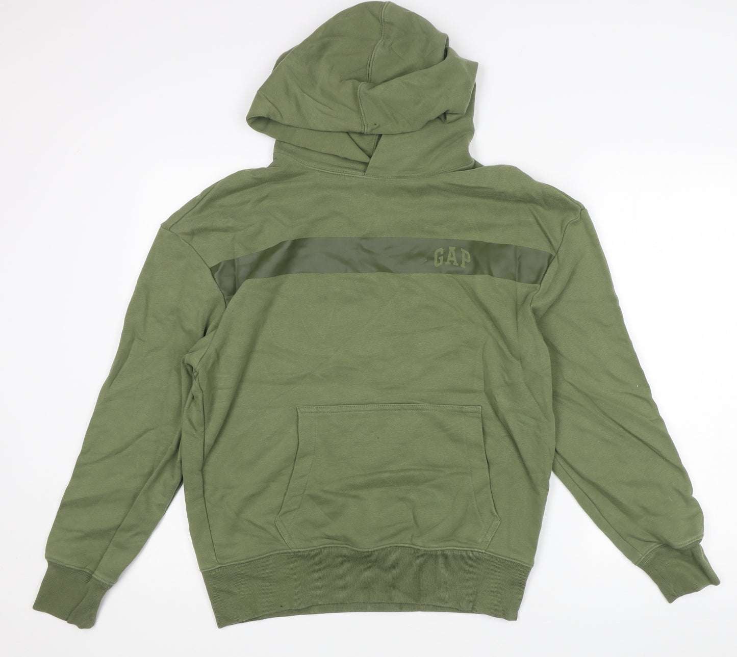 GAP Mens Green Pullover Hoodie XS Regular Fit Long Sleeve