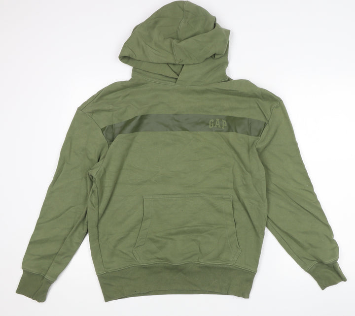 GAP Mens Green Pullover Hoodie XS Regular Fit Long Sleeve