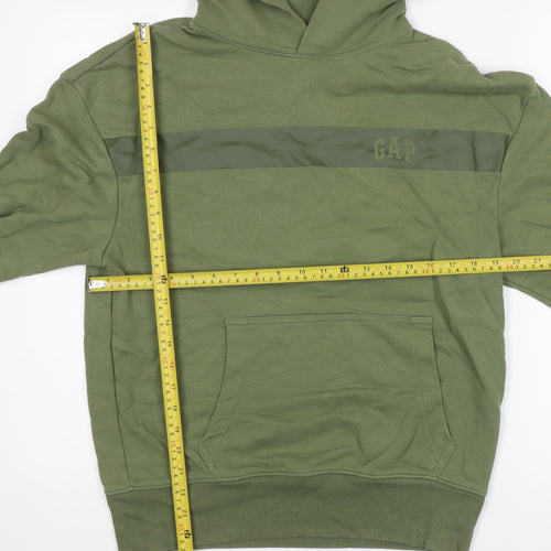 GAP Mens Green Pullover Hoodie XS Regular Fit Long Sleeve