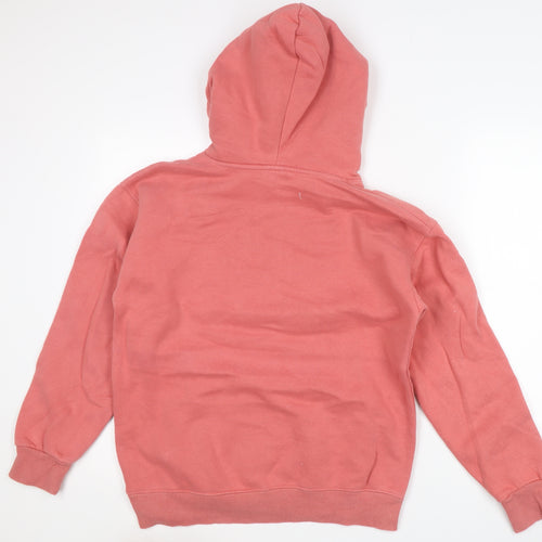 Champion Mens Pink Medium Pullover Hoodie Embroidered Logo Sportswear