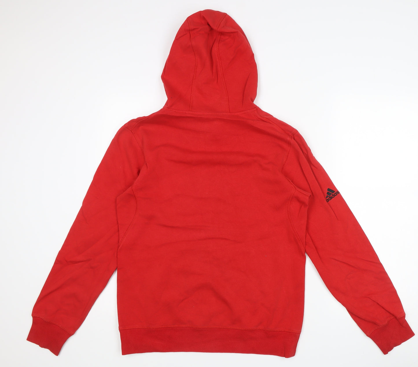 Adidas Men’s Red Pullover Hoodie Size M Graphic Print Chicago Sports