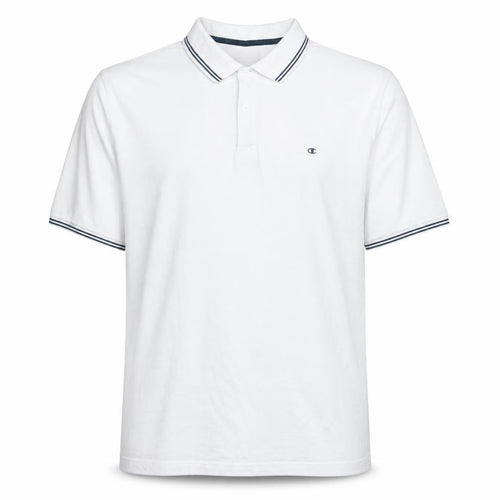 Champion Men's White 2XL Polo Shirt Regular Fit Short Sleeve
