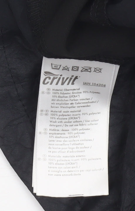 Crivit Womens Black Size 12 Athletic Running Shorts Lightweight