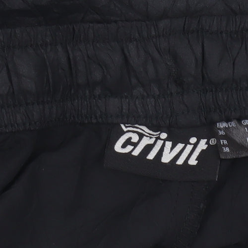 Crivit Womens Black Size 12 Athletic Running Shorts Lightweight