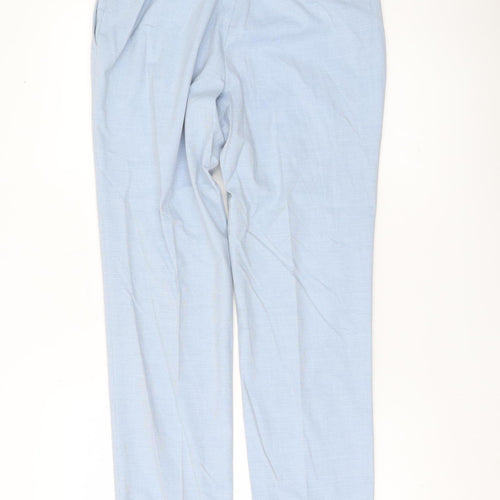 Marks and Spencer Men's Blue Slim Fit Dress Pants 30W 33L