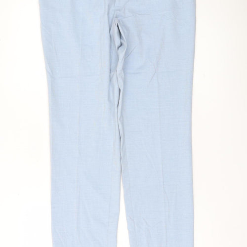 Marks and Spencer Men’s Blue Slim Fit Dress Pants 32W 33L
