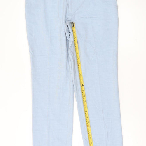 Marks and Spencer Men’s Blue Slim Fit Dress Pants 32W 33L