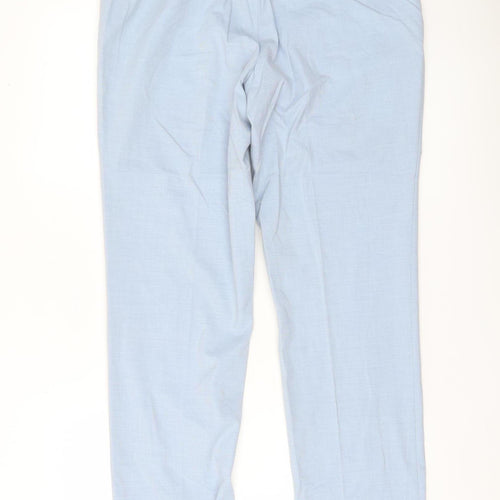 Marks and Spencer Men’s Blue Slim Fit Dress Pants 32W 33L