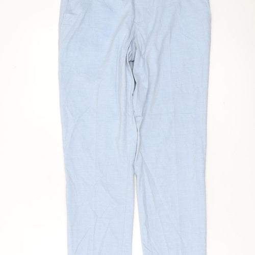 Marks and Spencer Men’s Blue Slim Fit Dress Pants 30W 30L