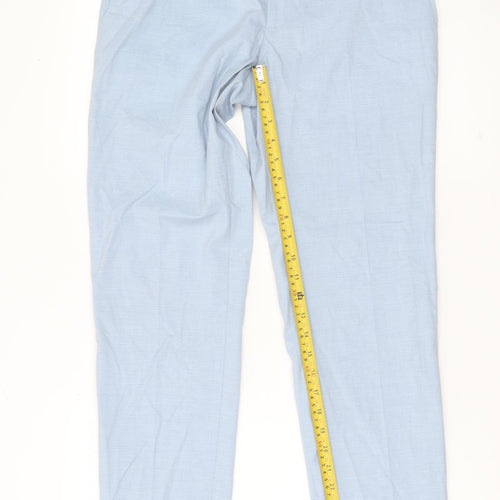 Marks and Spencer Men’s Blue Slim Fit Dress Pants 30W 30L