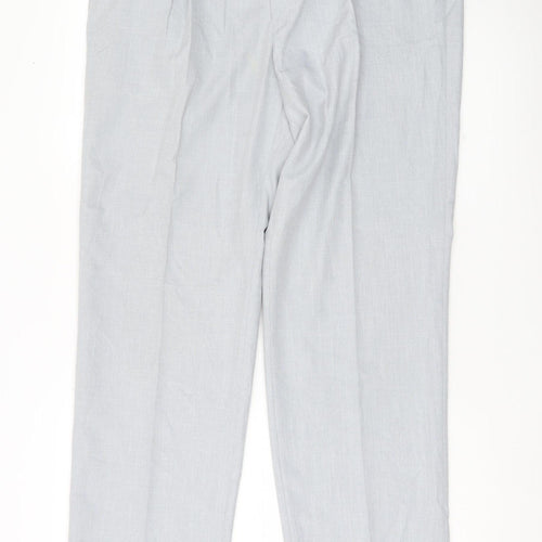 Marks and Spencer Men’s Grey 36x31 Pleated Dress Pants Trousers